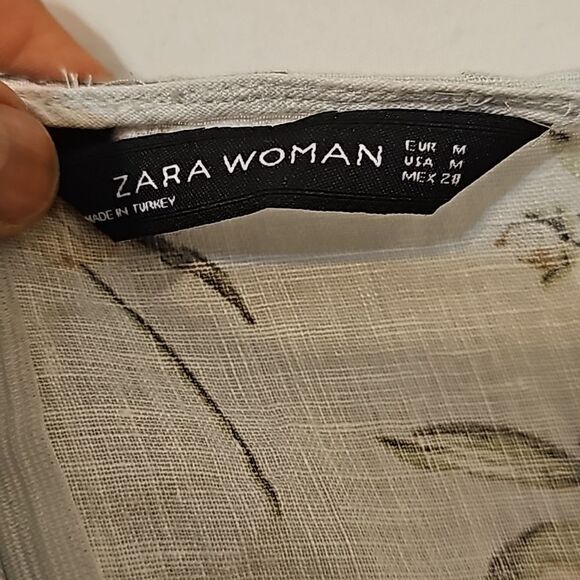 Zara Blue Flower Dress Maxi - medium - Picture 7 of 8